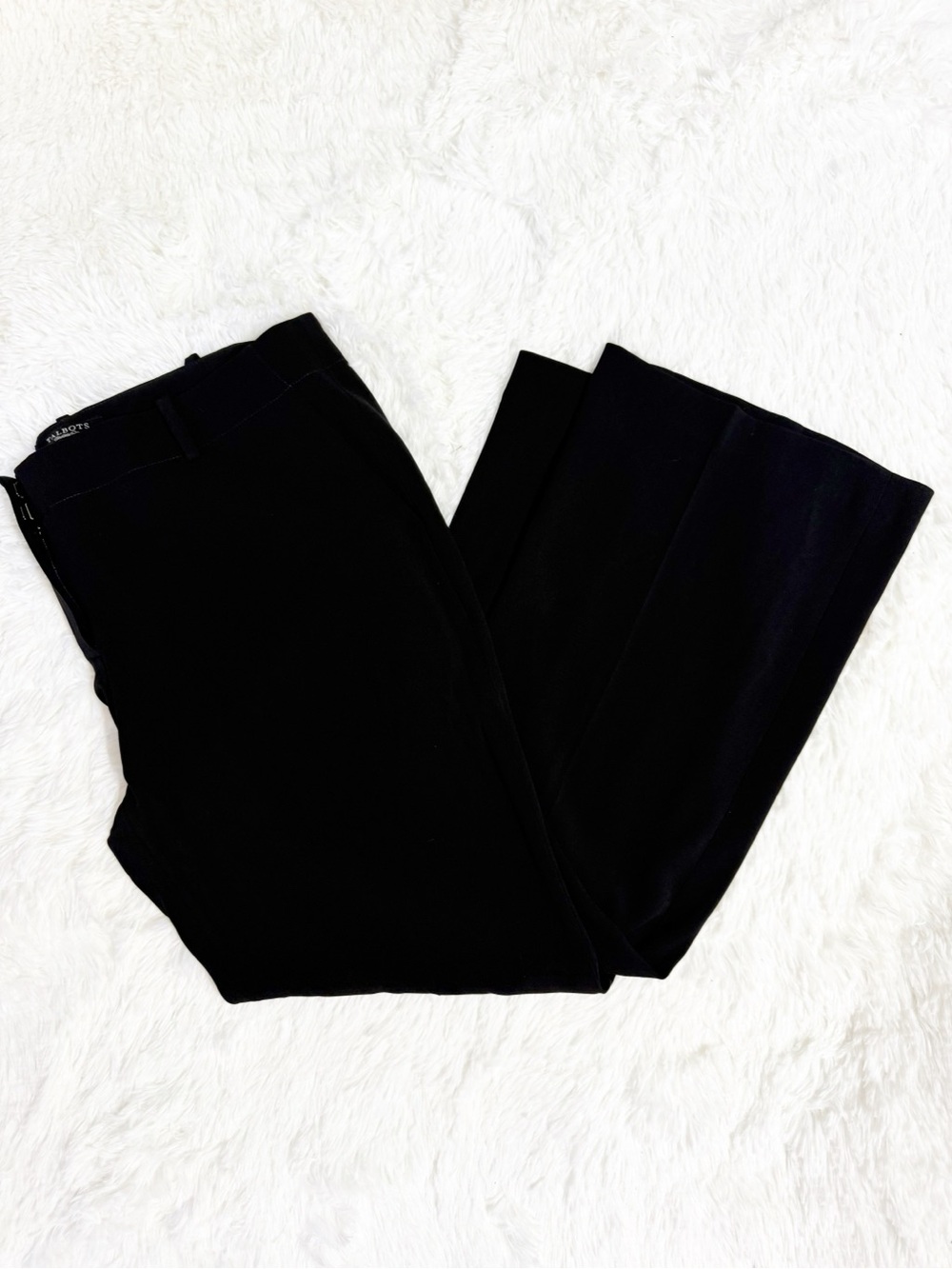 Talbots Signature Wide Leg Pants Size 16WP Petite Black NWT